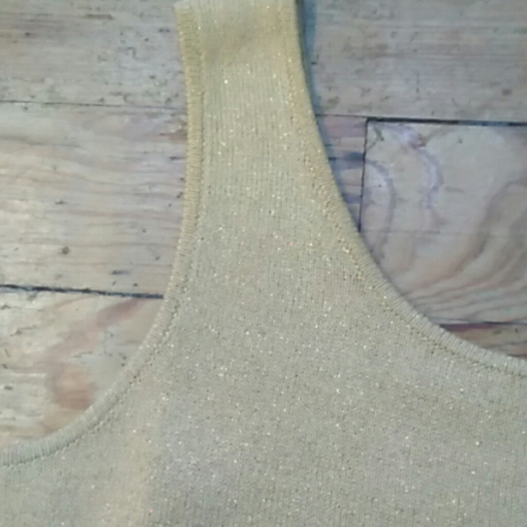 Pre-owned St. John Knit Gold Basic Tank - Picture 5 of 6